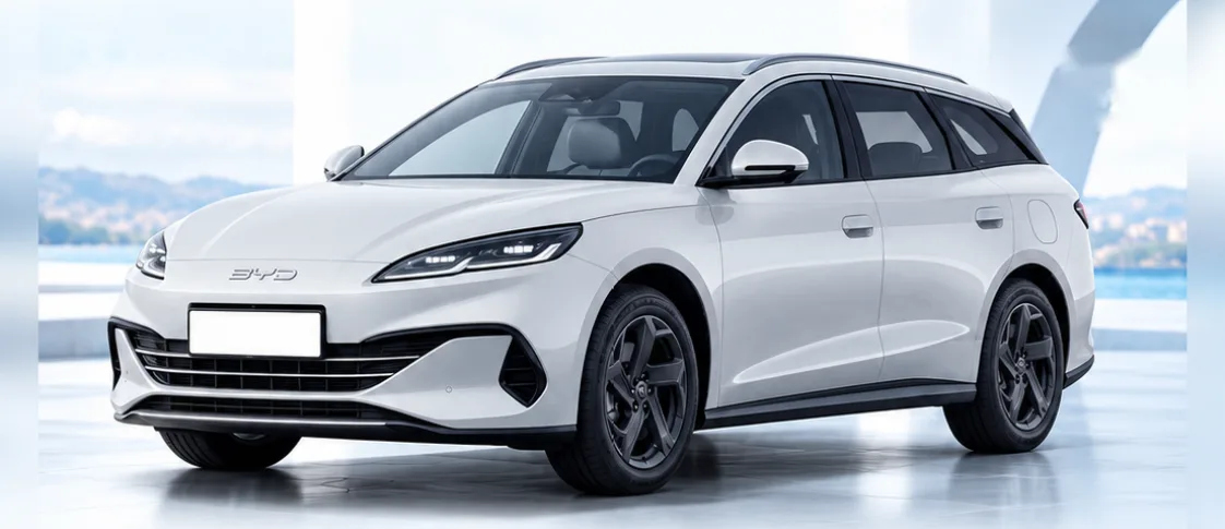 BYD Seal 6, front three-quarter view. Image for illustration; specification and colour may differ.