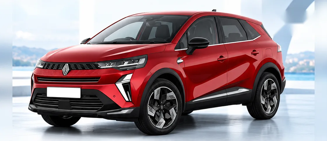 Renault Symbioz, front three-quarter view. Image for illustration; specification and colour may differ.